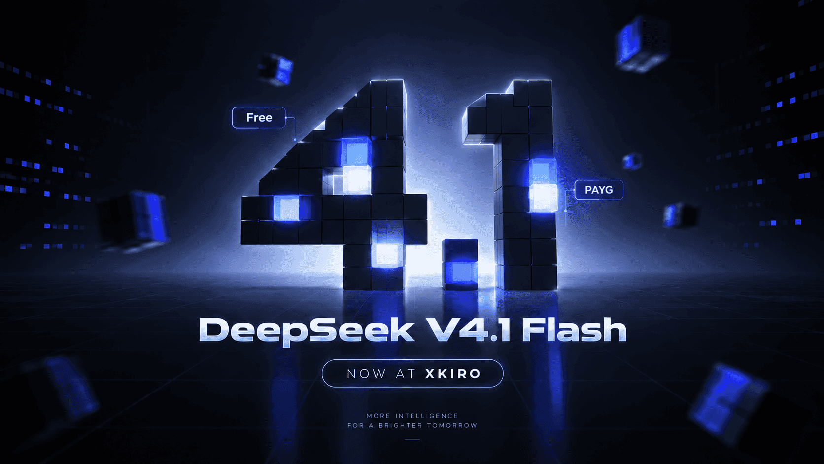 DeepSeek V4.1 Flash available on xKiro with Free and PAYG access