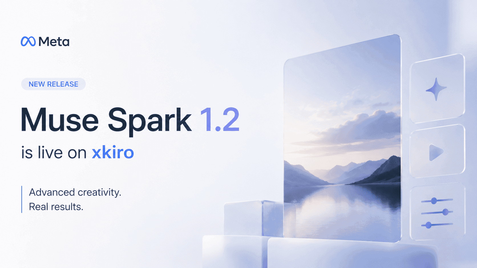 Meta Muse Spark 1.2 AI model on xKiro