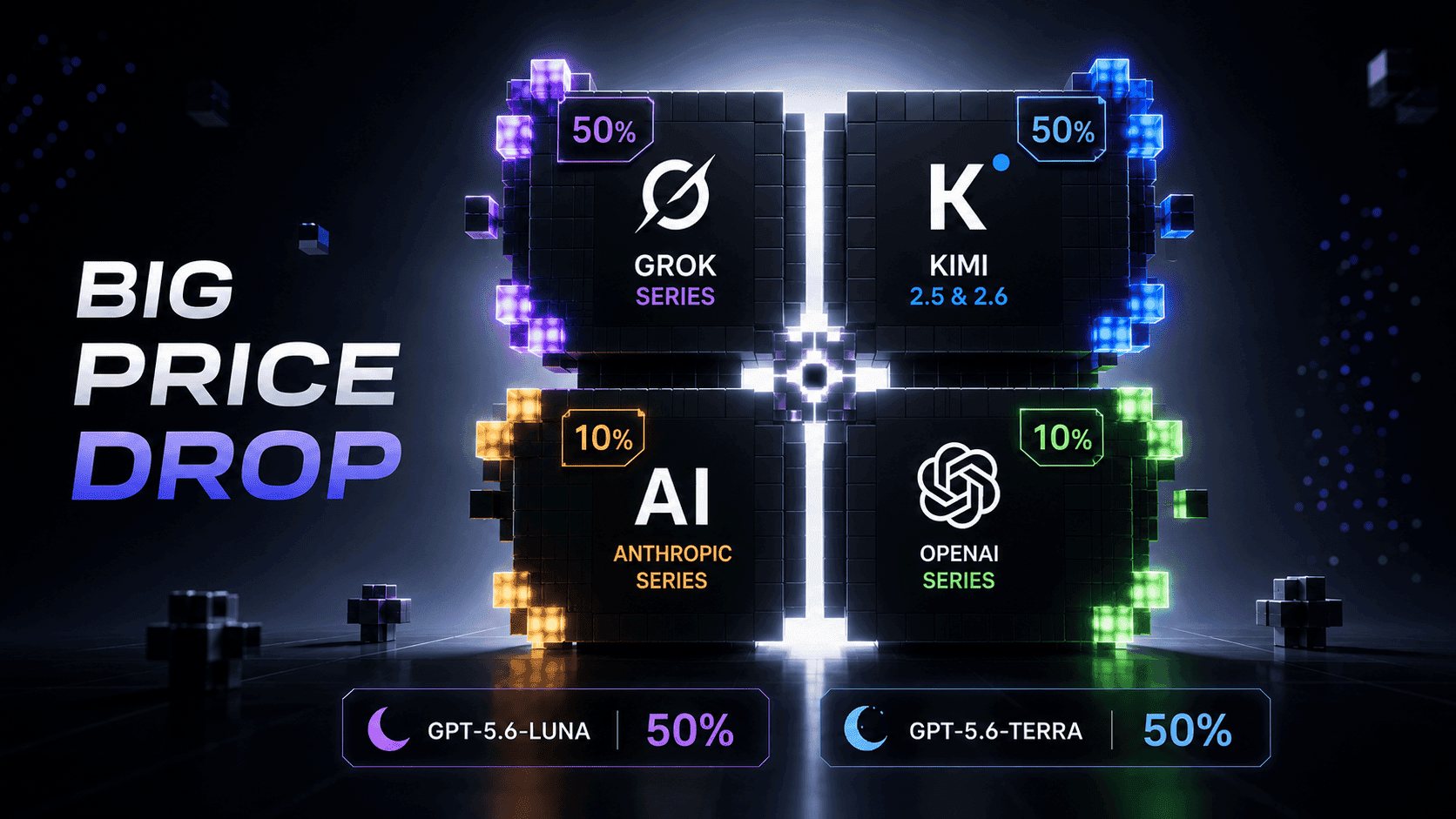 xKiro AI API price drop for Grok, Kimi, Anthropic, OpenAI and GPT-5.6